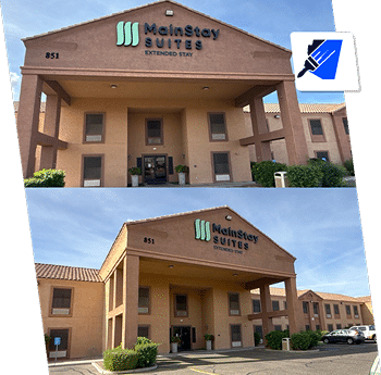 Mainstay Suites Exterior Painting