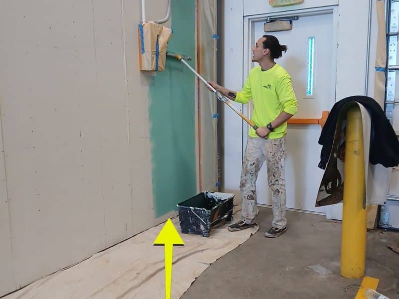 Shop and facility enclosure walls repainted by ACP Commercial Painting Company in Casa Grande, AZ
