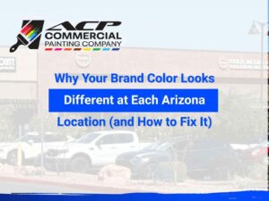 Why your brand color looks different at each Arizona location, by ACP Commercial Painting Company